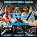 4 in 1 Wireless CarPlay Adapter - 2026 Upgraded Screen Mirroring Adapter for Apple CarPlay & Android Auto & AirPlay & MirrorLink, Screen Mirror Dongle for Car, Plug & Play, Come with Type-C Extension
