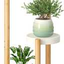 FILWH Plant Stand Indoor Outdoor Plant Rack 3 Tier 3 Potted Flower Holder Ladder Plant Stands for Balcony Window Living Room Garden Patio White