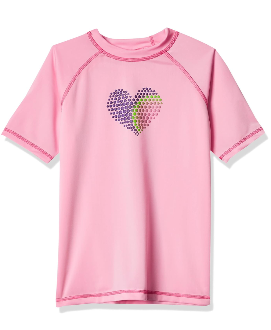 Kanu Surf Girls' Charlotte UPF 50+ Sun Protective Rashguard Swim Shirt S(8)