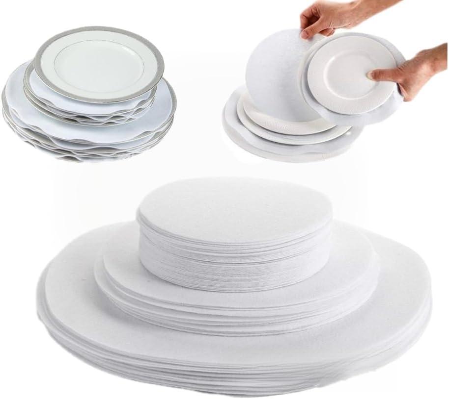Thickened Partition Set, Storage Partition, Protective Disc for Plates, Pots, Cups, and Protective Gaskets for Storing Your Kitchenware. Suitable for Home and Restaurant Use.