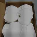 24 Pieces Foot Pads for Dancer Sesamoiditis Pads for Ball of Right Feet Pain Felt Forefoot Cushion Self Adhesive Foot Cushion for Men Women Dancing Pain Relief(White)