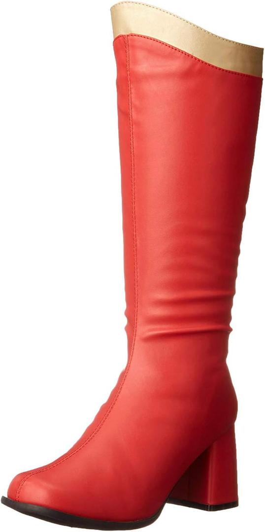 Ellie Shoes Women's 300 Super Boot (9, Red/Gold)