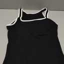 Women's Ribbed Patchwork Top Vest Slim Camisole Casual Beach Tank XL