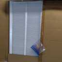 Fancat 24x24 Duct Opening | Steel Return Air Grille | Vent Cover Grill for Sidewall and Ceiling | HVAC Cold Air Intake Grille | White | Outer Dimensions: 25.75"W X 25.75"