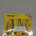 TRUSCEND Easy Catch Pre-Rigged Soft Lures, Unique Vibrating Swim Action and Trembly Sinking Move for More Bites, Amazing Soft Swimbait for Family Fishing, Fishing Lures for Bass Trout Crappie Walleye