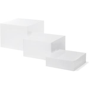 Acrylic Cube Display Risers 8x8x2inch 9x9x4inch 10x10x6inch