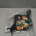 Aidonger Bikini Sets for Women Floral Two Piece Bathing Suit V Neck Shell Stitched Swimsuit Tie Side Triangle Swimwear, Medium (Green,Black) 