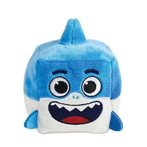 Pinkfong Baby Shark Daddy Shark Plush Cube with Sound [Blue, 2021] Pack Of 2