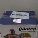 GANIZA Food Processors, Electric Food Chopper with Meat Grinder & Vegetable Chopper - 2 Bowls (8 Cup+8 Cup) with Powerful 450W Copper Motor - Includes 2 Sets of Bi-Level Blades (Red)