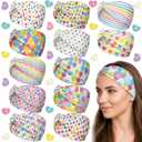 12 Pcs Candy Conversation Valentine's Day Headbands for Women Love Non Slip Heart Headband for Valentines Day Hair Accessories Gifts