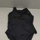Speedo Women's Swimsuit One Piece Essentials with Removable Cups Soft Fabric (Black, M)