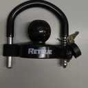 RETRUE Universal Trailer Ball Lock Hitch Coupler Locks Fits 1-7/8 Inch, 2 Inch, 2-5/16 Inch Couplers Adjustable Security with Weatherproof Cover and Cap, Black