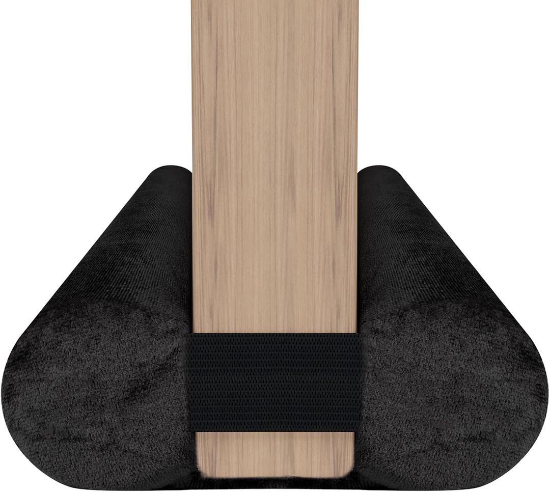 Upgraded Door Draft Stopper for Bottom of Door, Under Door Gap Filler for Big Gap, No Folding Required, Flexible Installation Door Sweep soundproofing Strip for Home & Apartment, 28-32in, Black