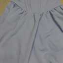 SHENHE Women's Ruched Corset Dress Spaghetti Strap Fit and Flare Flowy Skater Mini Cami Dress (Light Blue), Small