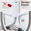 New Metro KA-5L Original Beater Blade Works w/ Most KitchenAid 5 Qt Bowl-Lift Stand Mixers, Grey