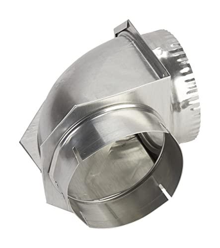 Whirlpool 4396006RW Genuine OEM Elbow Vent Connector For Dryers, Aluminium Accessory – Replaces 4396006