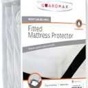 Guardmax Heavy Gauge Vinyl Twin Size Mattress Protector - Waterproof & Dust Proof Mattress Cover with Stretchable Pockets - Soft, Comfortable, & Noiseless Waterproof Fitted Sheet.(39 x 75 x 10)
