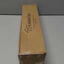 KAMANINA 1 Inch Curtain Rods for Windows 72 to 144 Inches (6-12ft) Bronze Heavy Duty Curtain Rod, Adjustable Long Drapery Rods with Marbled Finials