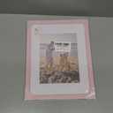 decorUhome 8.5 by 11 Picture Frame, Display Pictures 6x8 with Mat or 8.5x11 without Mat, Wall & Tabletop Display Certificate Frame, Pink, 1 Pack