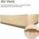 BPS Patio Furniture Cover for Outdoor Table and Chairs, 600D Waterproof and Anti-UV Patio Sectional Set Cover for Outside General Purpose Furniture, 140''L x 88''W x 32''H