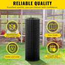 Hardware Cloth 1/4 inch 48 x 100 ft Heavy Duty Black Chicken Wire Fencing 23 Gauge Vinyl Coated Welded Wire Mesh Roll PVC Hardware Cloth Chicken Wire Fencing Garden Fence Tree Guard