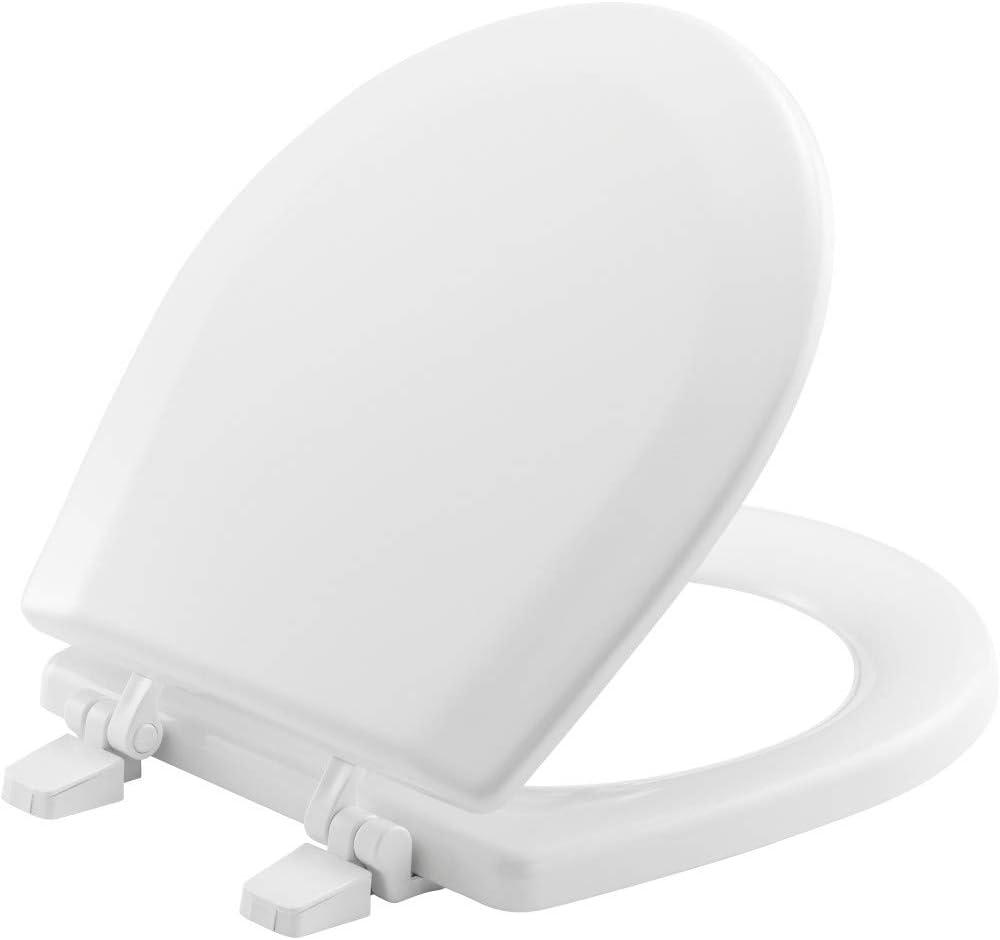 BEMIS TC50TTA MARINE Toilet Seat, Small Toilet Seat Made for Boats and RVs, Durable Wood, White