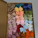 CLLOT Hair Clips for Girls - 42PCS Fully Lined Hair Bows Alligator Clips for Toddlers, Infants, Kids, 21 Color Pairs