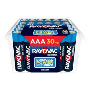 Rayovac High Energy AAA Batteries (2Packs of 30), Alkaline Triple A Batteries