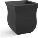 Mayne 5873-B Polyethylene Planter, Black 16x16