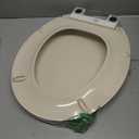 KOHLER 4639-RL-47 Cachet ReadyLatch Round Toilet Seat Soft Close, Almond