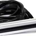 BLCCLOY 6 Meter 1010 2020 Aluminum Extrusion T Slot Cover Seal Dust Strip Bracket Insert Channel Filler for 6mm 80 20 10 Series 2040 1" V Slot Extruded Aluminum Rail Profile Accessories Hardware Black