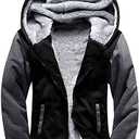 GEEK LIGHTING Boys Sherpa Lined Hoodie Kids Fleece Sweatshirt Full Zip Hooded Jacket Size S