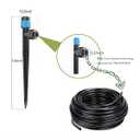 35Pcs Push-to-Fit Drip Irrigation Emitters for 1/4" Irrigation Tubing,360 Degree Adjustable Water Flow Emitters Irrigation Drippers for Garden Watering System