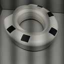 770-610 4 Inch Portable Raised Toilet Seat Riser, Elevated Toilet Seat for Seniors