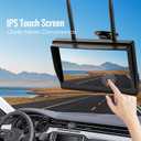 HEECOOMI 3 Solar Magnetic Wireless Camera System, 7" IPS Touchscreen with DVR, 3x9600mAh Rechargeable Side View & Rear View Cameras, IP69K Waterproof & IR Night Vision for Trailer Truck Camper, AH7-3