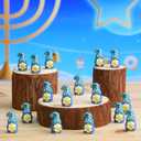 50 Pcs Hanukkah Mini Gnomes Figures Tiny Gnomes Figurines for Hanukkah Decorations Gifts Hexagram Elf Little Statue to Hide and Seek Chanukah Menorah Star Jewish Gifts Tiered Tray Decor