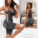 Shapewear for Women, Shape Wear Tummy Control Bodysuit Body Shaper Seamless Butt Lifter Shorts Jumpsuit (M)