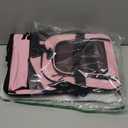 Henkelion Pet Carrier for Small Medium Cats Dogs Puppies up to 15 Lbs, TSA Airline Approved, Soft Sided, Collapsible Travel - Pink (17.0"L x 11.0"W x 11.0"H)