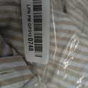 utcoco Womens Casual Short Sleeve Button Down Tie Waist Ruffled Striped Maxi Shirt Dress Khaki  XL