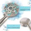 JDO Shower Head with Handheld, High Pressure Handheld Shower Head 6 Settings, Detachable Set with Stainless Steel Hose and Shower Bracket (Brushed Nickel)