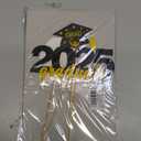 4 Pcs 2025 Graduate Cake Topper Black Glitter Congrats Grad Cake Topper Class of 2025 Cake Decor for 2025 Senior High School/College/University Happy 2025 Graduation Party Supplies Decorations, Pack of 2