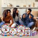 Hispanic Heritage Month Decorations - 60Pc Spanish Classroom Set - Includes White Hispanic Decorations & Latino Heritage Month Napkins