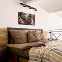 Abstract Bicycle Canvas Wall Art 24x36 Urban Graffiti Cycling Picture Decor