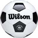 WILSON Traditional Soccer Ball - Size 5, Black/White