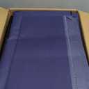 SORCEDAS Portable Wardrobe Closet Storage Organizer Metal Hanging Rack Non Woven Fabric 34 Inch Coffee (34 Inch, Blue)