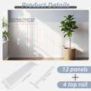 QUTREY Wainscoting Panels White 12 Pack, Board and Batten Wall Panel kit Panels Cover 39.6x117.6 Inch, 3D Wall Panels for Interior Wall Decor, TV Background, Living Room, Office
