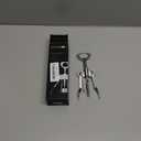 Beneno Wine Opener, Zinc Alloy Premium Wing Corkscrew with Multifunctional Bottles Opener, Sharp Wine Corkscrew with Ergonomic Non-Slip Wing Handle, Silver