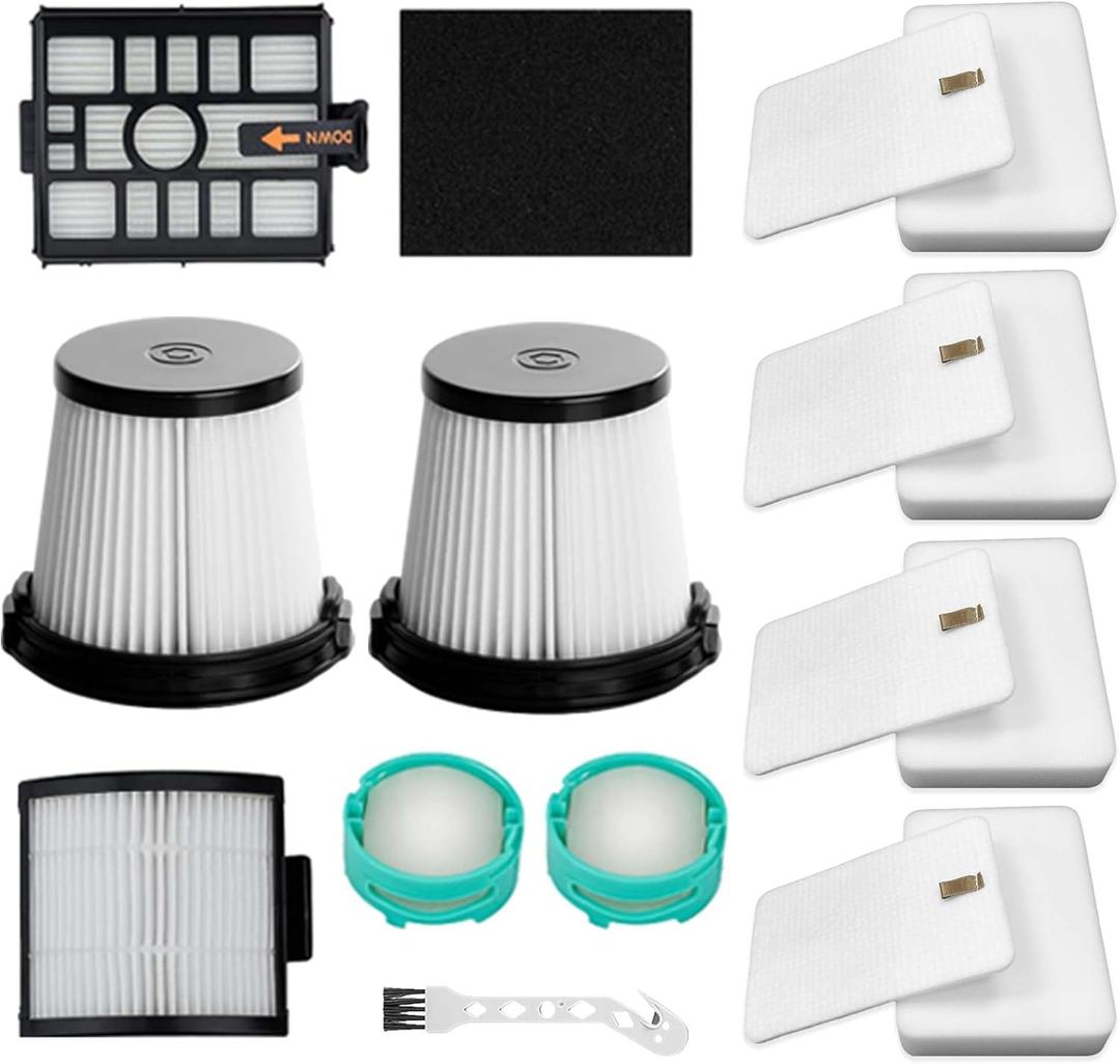 IW3511 IW1111 Filters Replacement Parts for Shark IW3511 Detect Pro Cordless Stick Vacuum Cleaner and IW1111 Detect Pro Auto-Empty System Portable Handheld Attachment Washable Kits