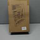 2 x IEEK Kitchen Drawer Organizer for Cutlery and Utensils,Adjustable Silverware Drawer Organizer Tray,Kitchen Storage Divider for Spatula Tools,Gadgets,Forks,Knives,Spoons and Chopsticks,Black-L