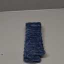 UGASA Velvet 12x20 Inch Lumbar Soft Throw Pillow Cover Boho Farmhouse Decorative Corduroy Striped Both Sides Solid Rectangular Cushion Case for Couch Bedroom Sofa Home, 1 Piece, Dusty Blue